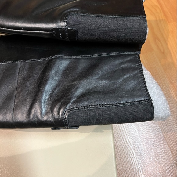 New in Box - Franco Sarto Black Leather Long Boots (US 7) * Christina - Picture 8 of 16